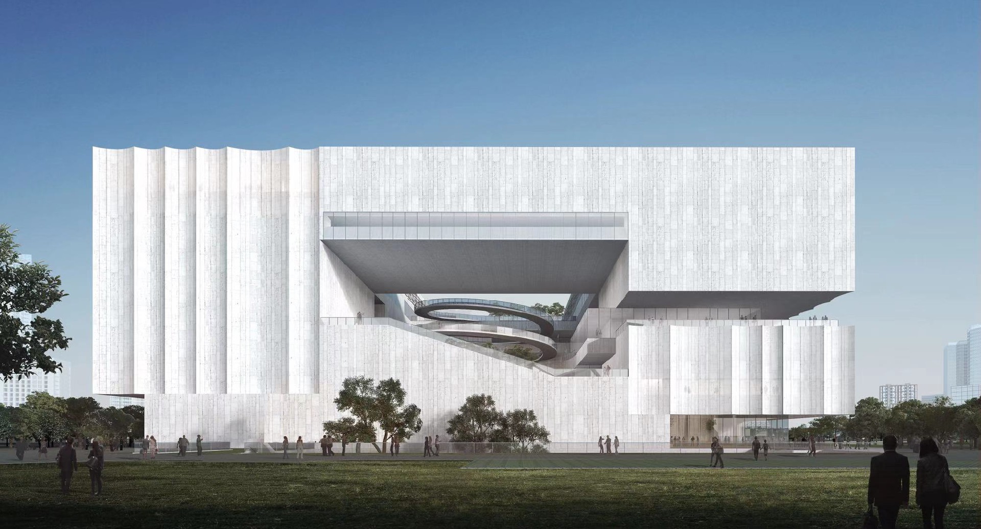 将于2022年建成對外開放(fàng)的上海博物館東館效果圖